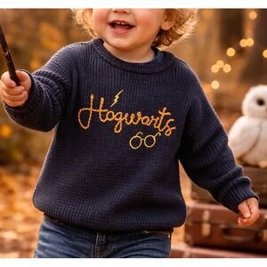 Harry Potter Hogwarts Toddler Dark Academia Sweater Wizarding World Cozy Size 3T